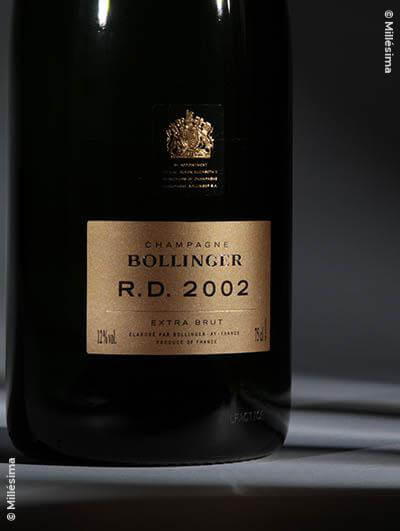 Bollinger : RD Récemment Dégorgé 2002