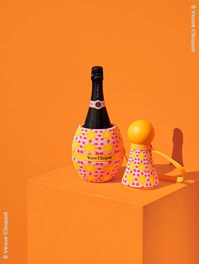 Veuve Clicquot : Brut Rosé Champagne Cooler by Yinka Ilori