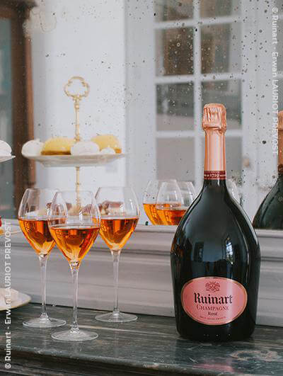 Champagne Brut rosé Ruinart avec Etui