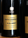 Bollinger : RD Recemment Degorge 2007