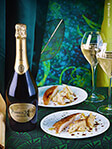 Perrier-Jouët : Coffret Grand Brut GreenBox + 2 Champagne flutes