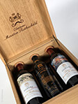 Luxe Eiken Wijnkist Mouton Rothschild 2000-2005-2010