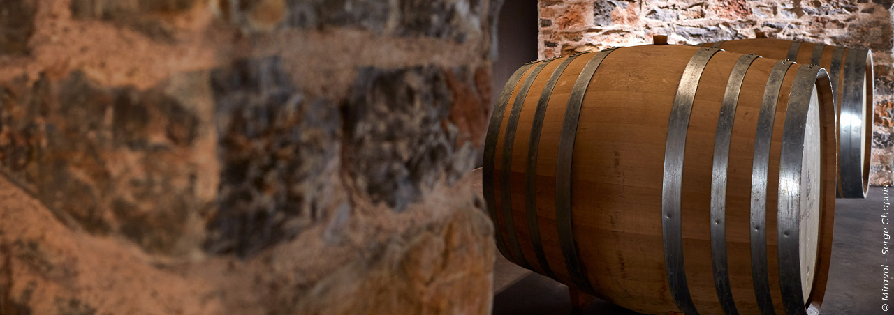 Weinkeller von Rosé-Produzent Miraval