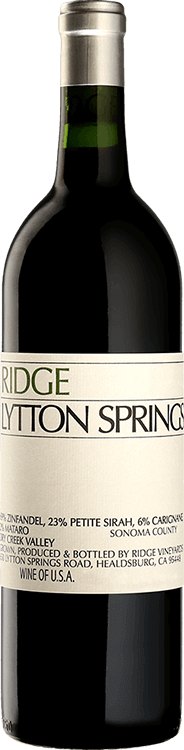 Ridge Vineyards : Lytton Springs Zinfandel 2019