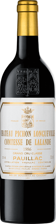 Buy Chateau Pichon-Longueville Comtesse de Lalande 1986 wine