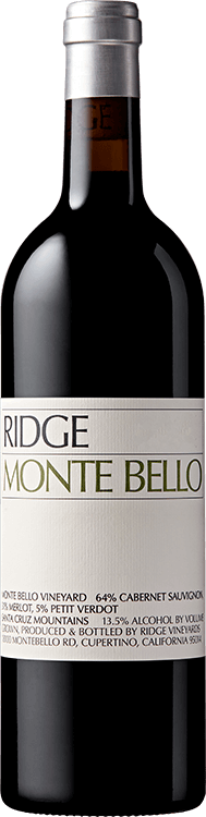 Ridge Vineyards : Monte Bello 2022 - Millesima.sg