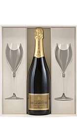Delamotte : Coffret Blanc de Blancs Deux Verres 2007