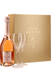 Deutz : Coffret Complicité Amour de Deutz Rosé 2 Flûtes 2008