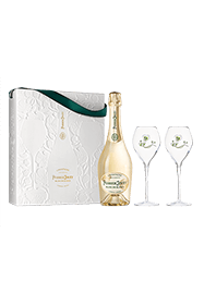 Perrier-Jouët : Blanc de Blancs GreenBox + 2 Champagner flöten