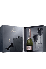 Charles Heidsieck : Coffret Rosé Réserve + 2 Flûtes