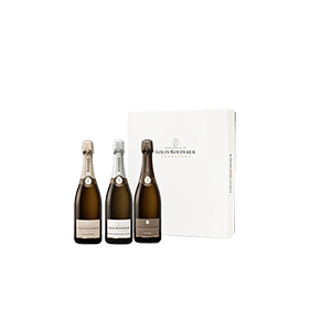 Louis Roederer : Coffret Collection 243 Vintage 2015 Et Blanc De Blancs 2015 Funda De 3 Botellas