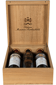 Caisse Luxe Chêne Mouton Rothschild 2000-2005-2010