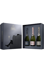 Charles Heidsieck : Coffret Armchair Brut Réserve + Rosé Réserve + Blanc de Blancs