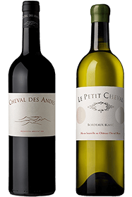 Caisse Duo Le Petit Cheval Blanc 2023 et Cheval des Andes 2022