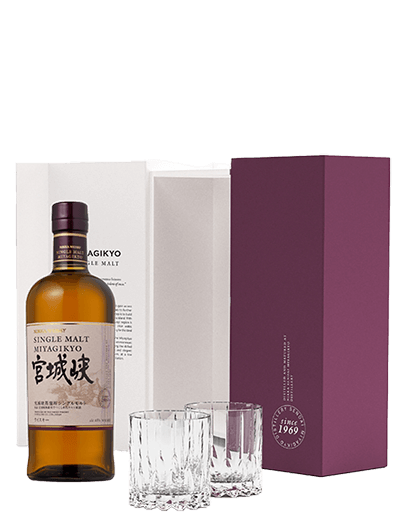 Nikka : Miyagikyo Single Malt Geschenkbox mit 2 Riedel Gläsern