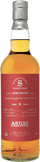 The Glenrothes : 9 Year Old 2015 Artist Collective 7.0 Signatory Vintage The Glenrothes : 9 Year Old 2015 Artist Collective 7.0 Signatory Vintage