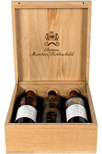 Caisse Luxe Chêne Mouton Rothschild 2000-2009-2010