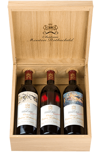 Caisse Luxe Chêne Mouton Rothschild 2005-2009-2010
