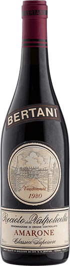 Bertani : Amarone Della Valpolicella Classico 1980 Bertani : Amarone Della Valpolicella Classico 1980