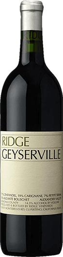 Ridge Vineyards : Geyserville Zinfandel 2019