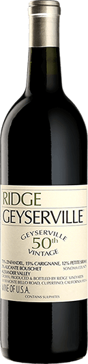 Ridge Vineyards : Geyserville 2015