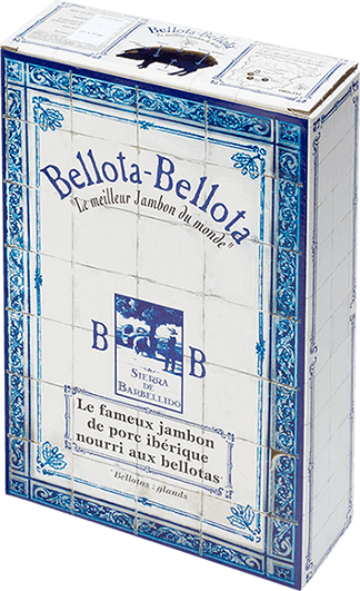 Lingot Jambon Ibérique Bellota-Bellota&reg; Dehesa de Extremadura Grand Cru tranché au couteau 100% Bellota - 25 plaquettes 40gr.