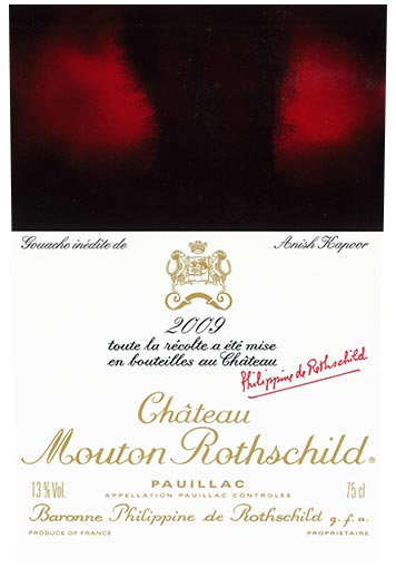 Etiquette Château Mouton Rothschild 2009