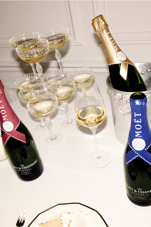 Moët & Chandon x pharrell williams Limited Edition Brut Imperial 3 bottles