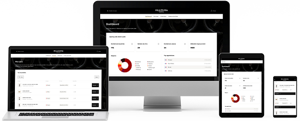 Interface Cave en Ligne Millesima