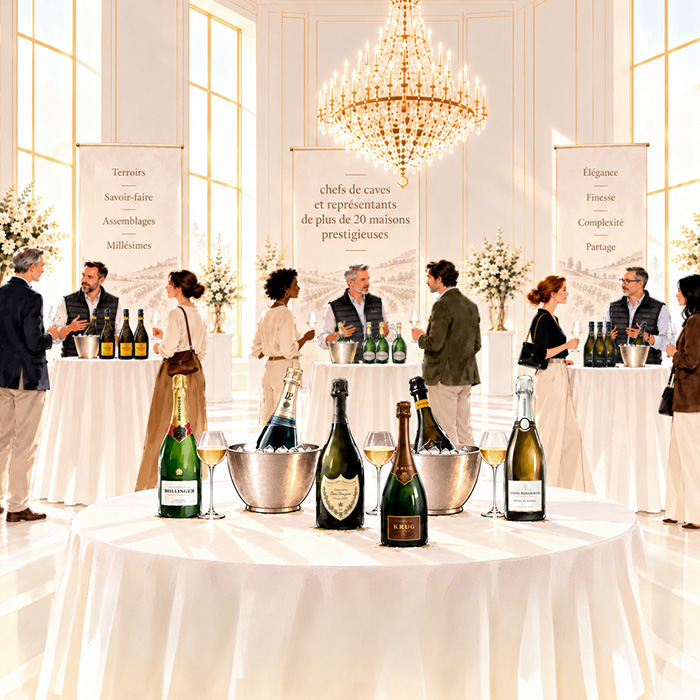 Illustration der Millesima Champagner-Verkostung in Zürich