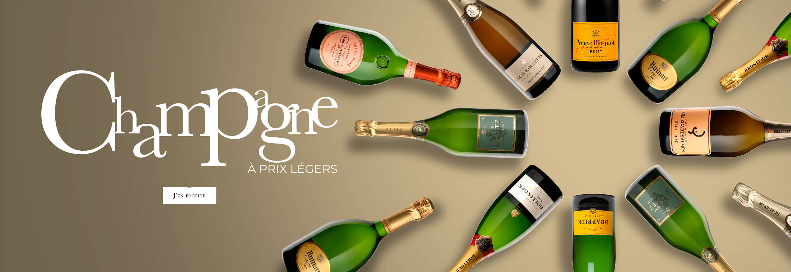 Champagne à prix légers