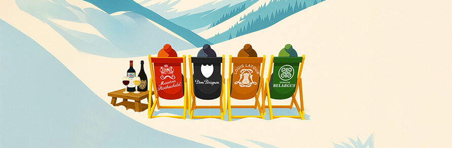 Three bottles of Italian wines