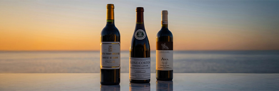 Three bottles of wines