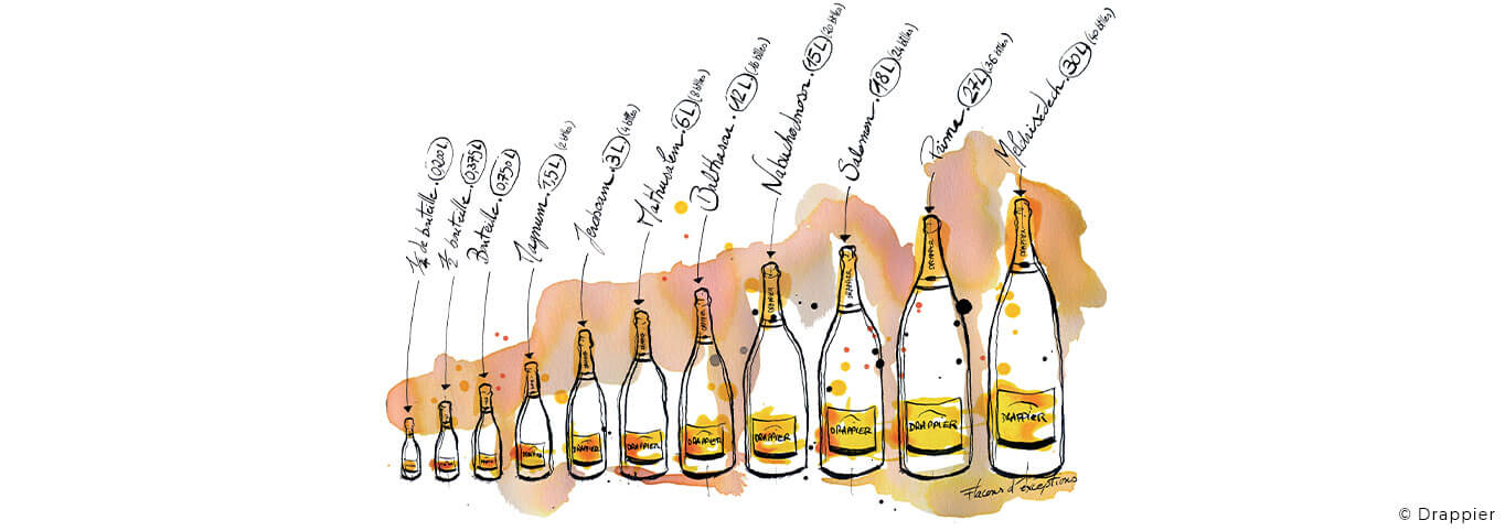 champagne bottle sizes