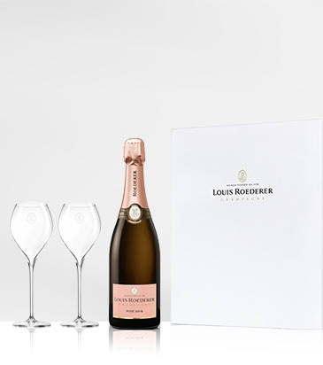 Coffret Rosé Vintage et 2 Flûtes 2016