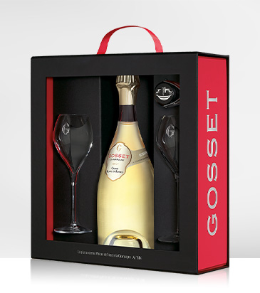 Coffret Grand Blanc de Blancs 2 Flûtes et 1 Bouchon
