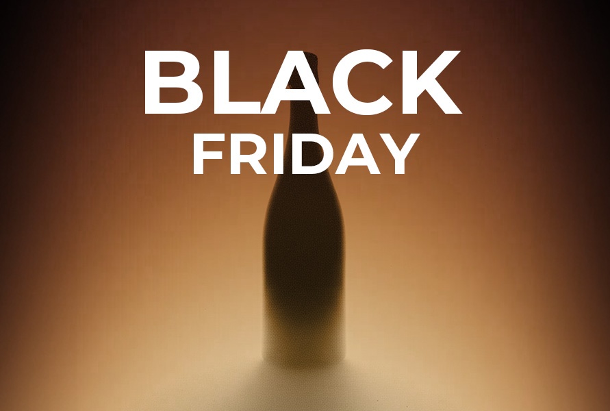 Three bottles of large format champagne, bordeaux wine and burgundy wine