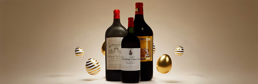 Three bottles of large format