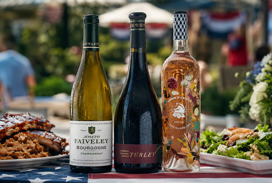 Bottles of wines