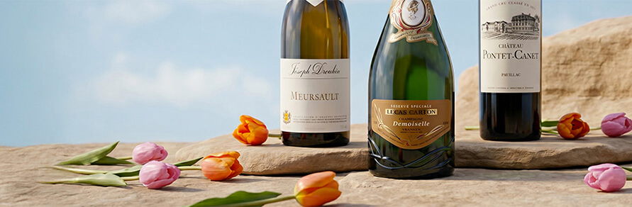 Three bottles of Champagne