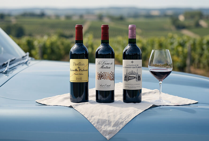 Bottles of wines
