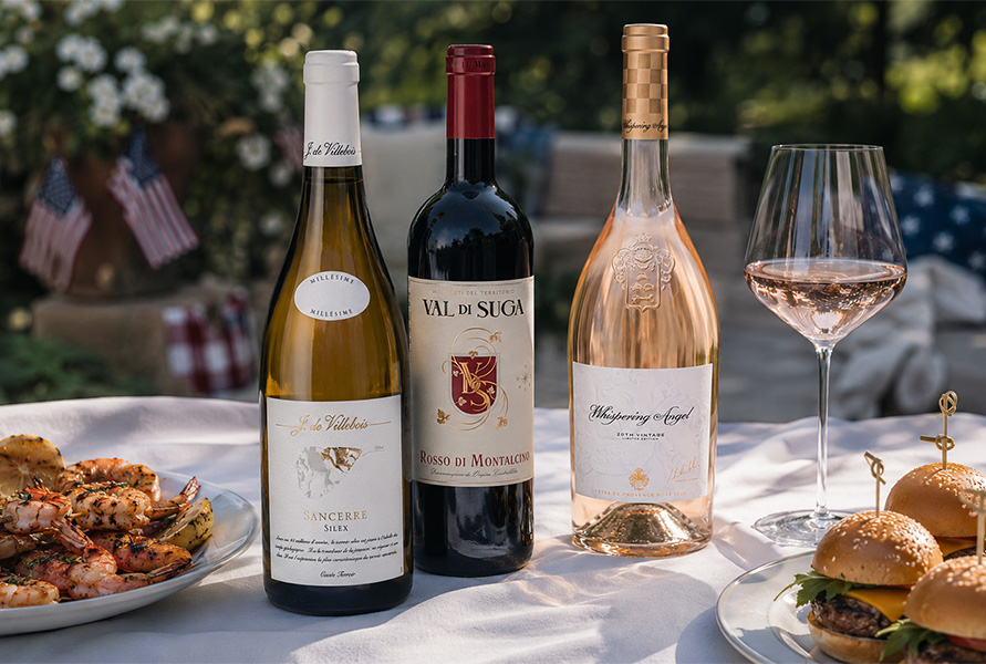 Bottles of wines